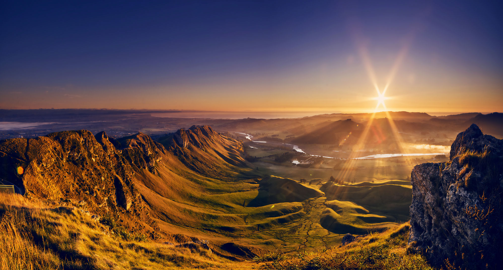 Sunrise over Te Mata Peak, Hawke's Bay